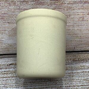 Pampered Chef‎ Stoneware Utensil Holder Crock USA Kitchen Tool Organizer Beige